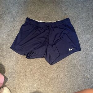 Nike Dri fit knit shorts in navy M